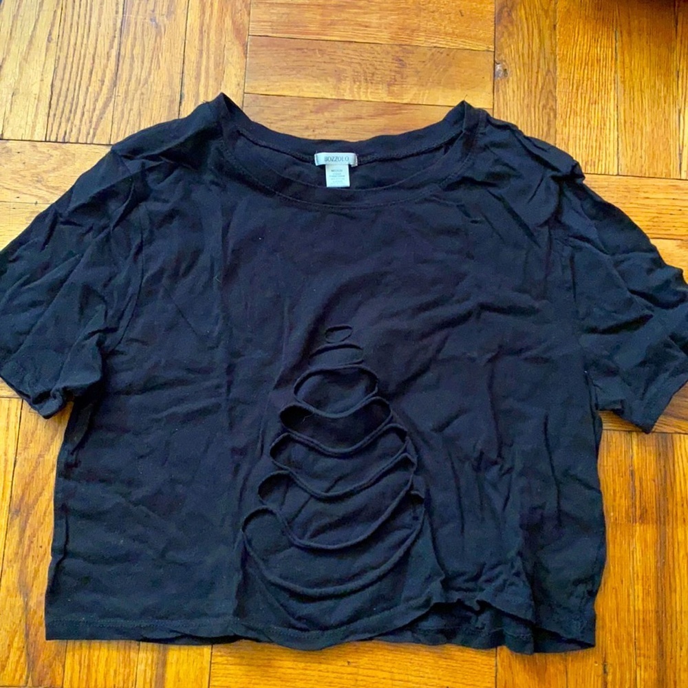 bozzolo black cropped with holes in front as design size: M